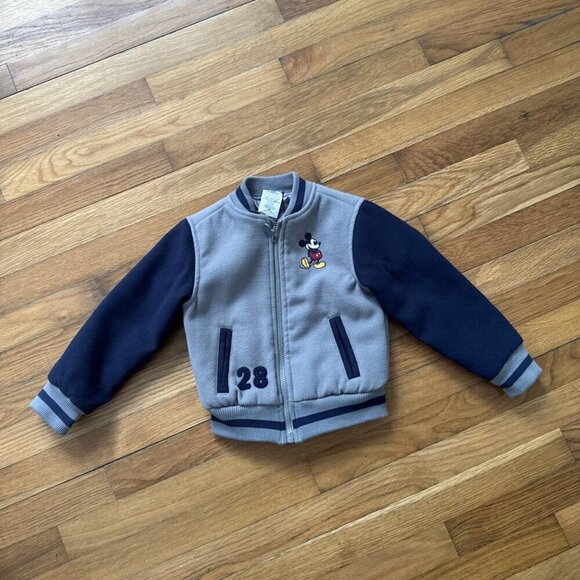 Disney Other - Disney Mickey Mouse #28 Varsity Jacket Youth Kids Size X-Small